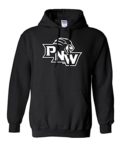 PNW Lion Head Logo Hoooded Sweatshirt - Black