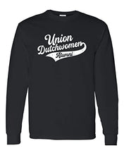 Load image into Gallery viewer, Union College Dutchwomen Alumni Long Sleeve Shirt - Black
