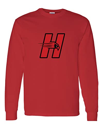 University of Hartford H Long Sleeve T-Shirt - Red