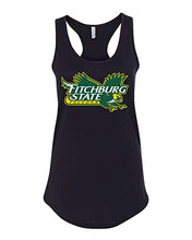 Load image into Gallery viewer, Fitchburg State Full Color Mascot Ladies Tank Top - Black
