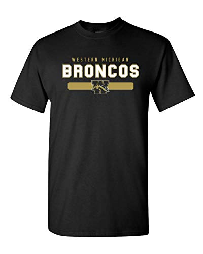 Western Michigan Broncos Two Color T-Shirt - Black