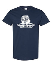 Load image into Gallery viewer, Johnson &amp; Wales University 1 Color Stacked T-Shirt - Navy
