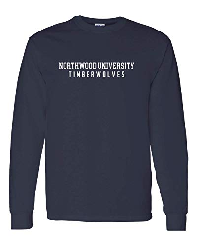 Northwood University Timberwolves One Color Long Sleeve - Navy