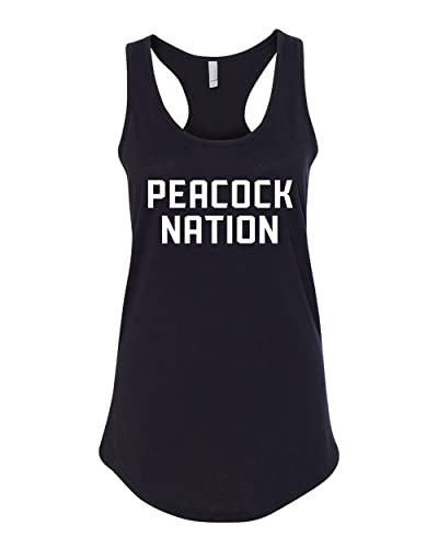Saint Peter's Peacock Nation Ladies Tank Top - Black