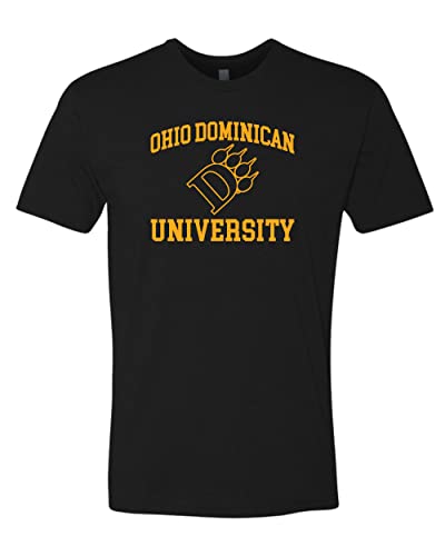 Ohio Dominican Stacked D Logo 1 Color Exclusive Soft Shirt - Black