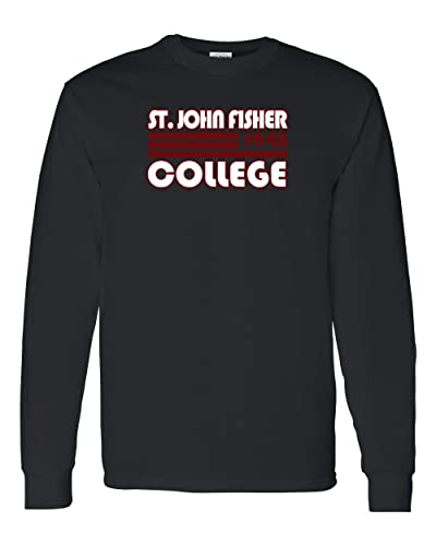 Vintage Saint John Fisher College Long Sleeve Shirt - Black