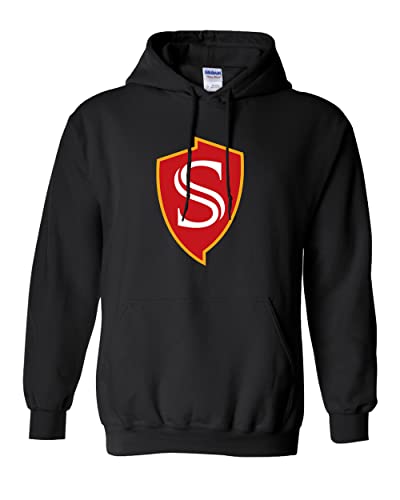 Stanislaus State Shield Hooded Sweatshirt - Black