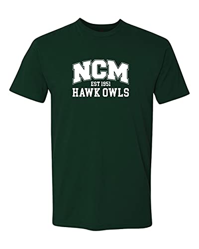NMC Vintage Hawk Owls Soft Exclusive T-Shirt - Forest Green