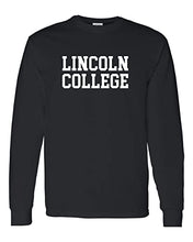Load image into Gallery viewer, Lincoln College Long Sleeve T-Shirt - Black
