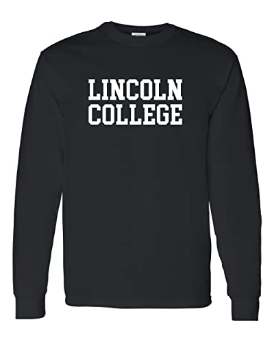 Lincoln College Long Sleeve T-Shirt - Black