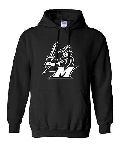Manhattanville College Valiant M Hooded Sweatshirt - Black