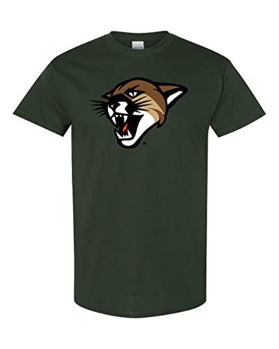 University of Vermont Catamount Head T-Shirt - Forest Green