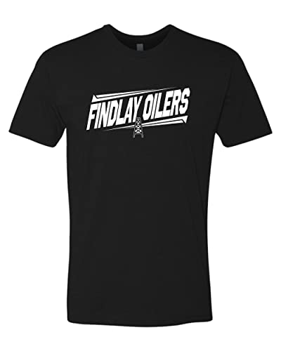 Findlay Oilers One Color Slanted Exclusive Soft Shirt - Black