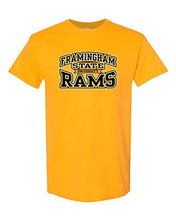 Load image into Gallery viewer, Framingham State University Stacked T-Shirt - Gold

