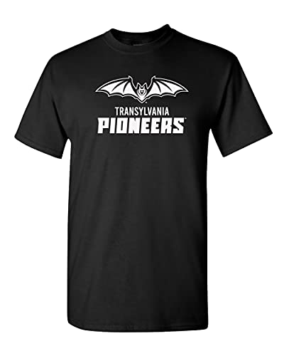 Transylvania Pioneers Full Logo One Color T-Shirt - Black