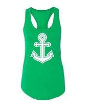 Load image into Gallery viewer, Mercyhurst University Anchor Ladies Racer Tank Top - Kelly Green
