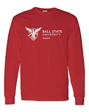 Load image into Gallery viewer, Ball State University Alumni One Color Long Sleeve - Red
