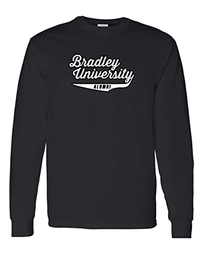 Bradley University Alumni Long Sleeve T-Shirt - Black