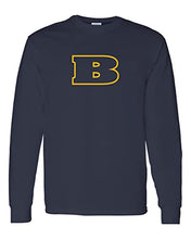 Load image into Gallery viewer, Beloit College B Long Sleeve Shirt - Navy
