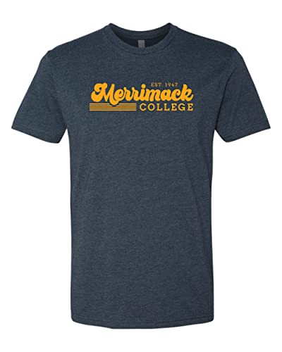 Vintage Merrimack College Exclusive Soft Shirt - Midnight Navy