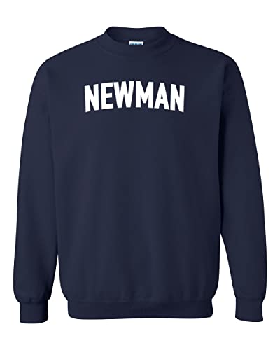 Newman University Block Crewneck Sweatshirt - Navy