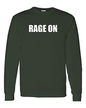 Load image into Gallery viewer, Lake Erie College Rage On Long Sleeve T-Shirt - Forest Green
