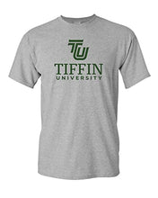 Load image into Gallery viewer, Tiffin University Stacked Text T-Shirt - Sport Grey
