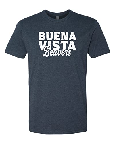 Buena Vista University Block Soft Exclusive T-Shirt - Midnight Navy