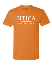 Load image into Gallery viewer, Utica University Text Exclusive Soft Shirt - Orange
