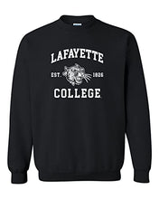 Load image into Gallery viewer, Lafayette College Est 1826 Crewneck Sweatshirt - Black
