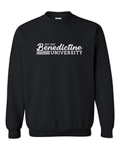 Load image into Gallery viewer, Vintage Benedictine University Crewneck Sweatshirt - Black
