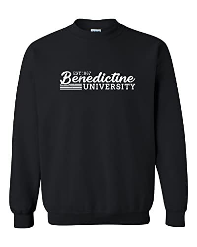 Vintage Benedictine University Crewneck Sweatshirt - Black