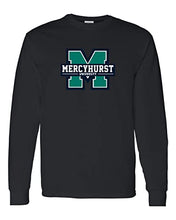Load image into Gallery viewer, Mercyhurst University Full Color Long Sleeve T-Shirt - Black

