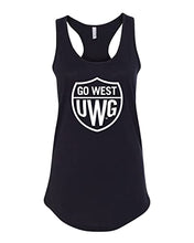 Load image into Gallery viewer, University of West Georgia Go West Ladies Tank Top - Black
