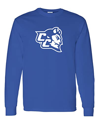 Central Connecticut CC Mascot Long Sleeve Shirt - Royal