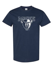 Load image into Gallery viewer, University of Maine 1 Color Mascot T-Shirt - Navy
