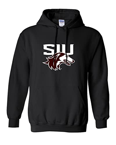 SIU Southern Illinois Two Color Hooded Sweatshirt - Black