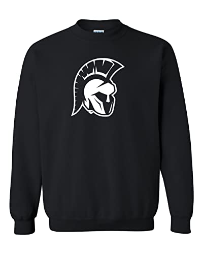 Illinois Wesleyan Titan Head Crewneck Sweatshirt - Black