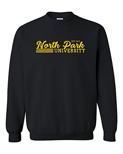 Vintage North Park University Crewneck Sweatshirt - Black