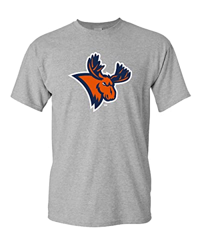 Utica University Moose Head T-Shirt - Sport Grey