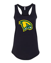 Load image into Gallery viewer, Fitchburg State Mascot Head Ladies Tank Top - Black

