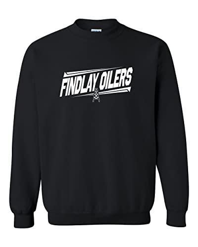 Findlay Oilers One Color Slanted Crewneck Sweatshirt - Black