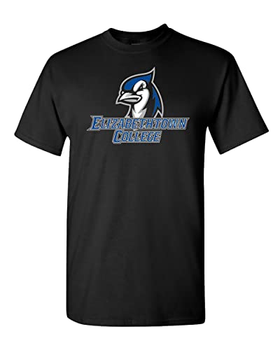 Elizabethtown College Mascot Logo T-Shirt - Black