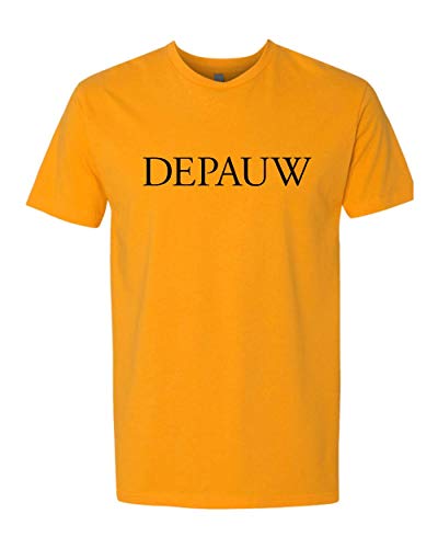 DePauw Black Text Exclusive Soft Shirt - Gold