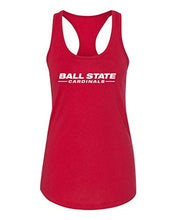 Load image into Gallery viewer, Ball State University Text Only One Color Tank Top - Red
