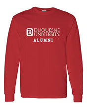 Load image into Gallery viewer, Duquesne University Alumni Long Sleeve T-Shirt - Red
