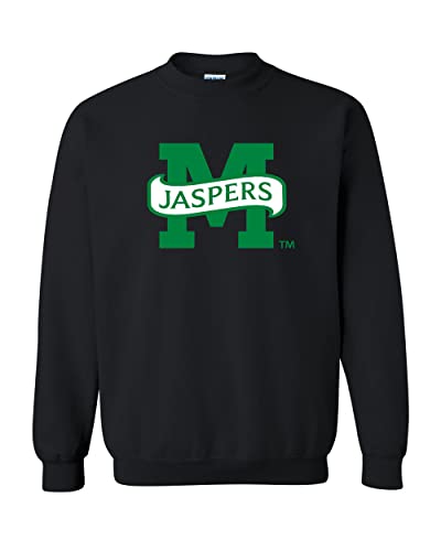 Manhattan College M Jaspers Crewneck Sweatshirt - Black