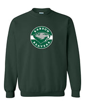 Load image into Gallery viewer, Babson Beavers Circle Logo Crewneck Sweatshirt - Forest Green
