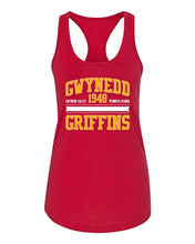 Load image into Gallery viewer, Gwynedd Mercy Est 1948 Ladies Racer Tank Top - Red
