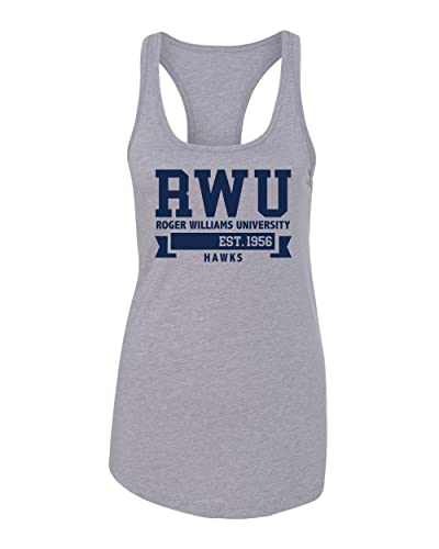 Roger Williams University Ladies Tank Top - Heather Grey